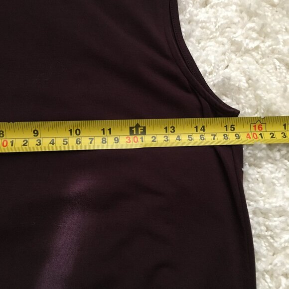 RW&CO. Plum Mockneck Soft Sleeveless Jersey Tank - Picture 8 of 12